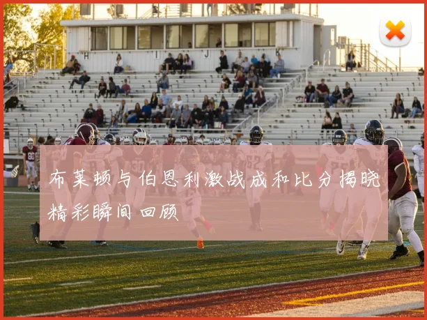 布莱顿与伯恩利激战成和比分揭晓精彩瞬间回顾
